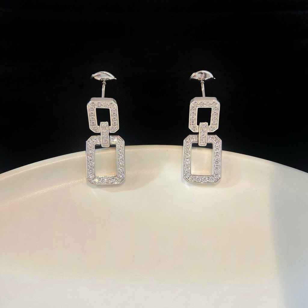 [Luxe]リンクス ミディアム イヤリング ダイヤモンド