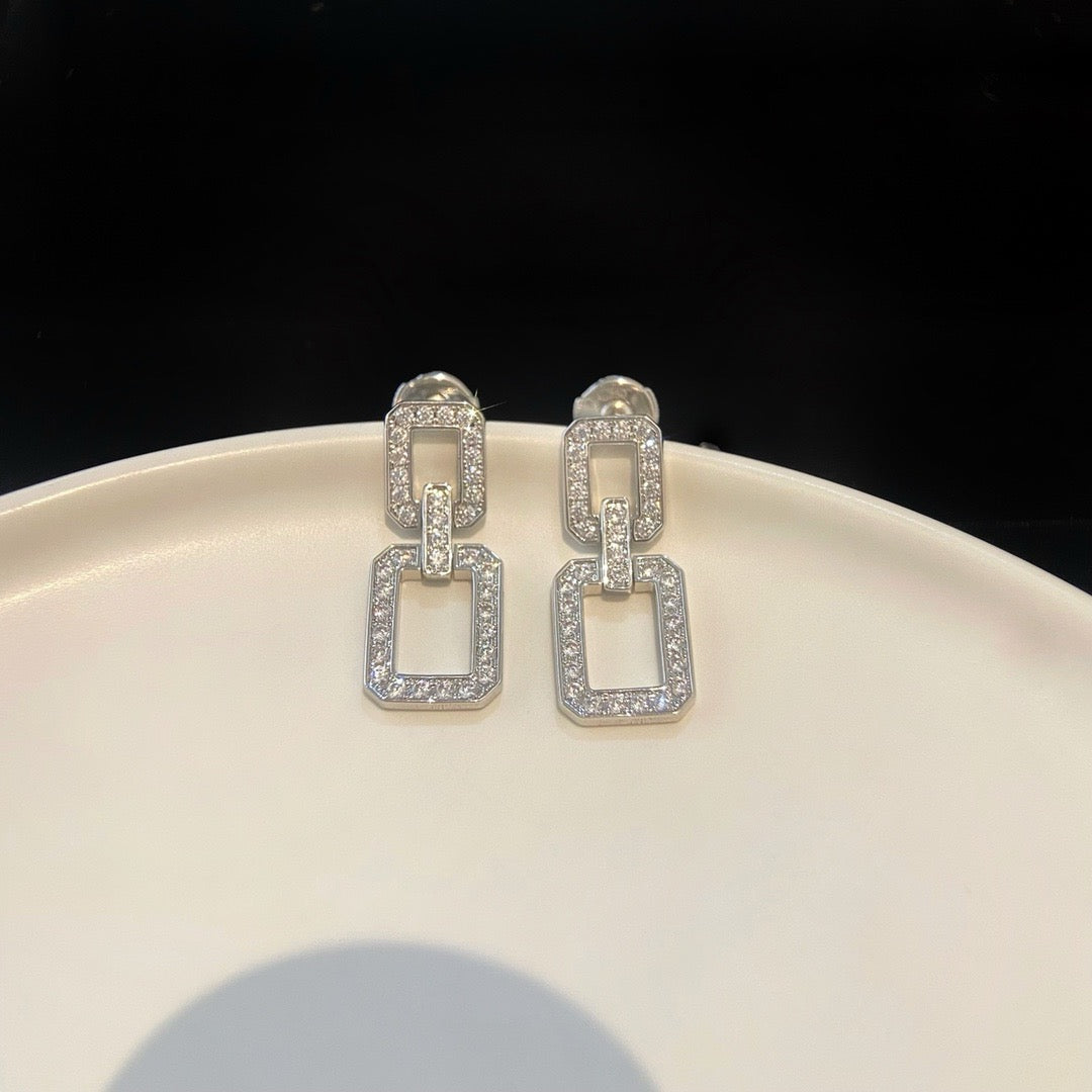 [Luxe]リンクス ミディアム イヤリング ダイヤモンド