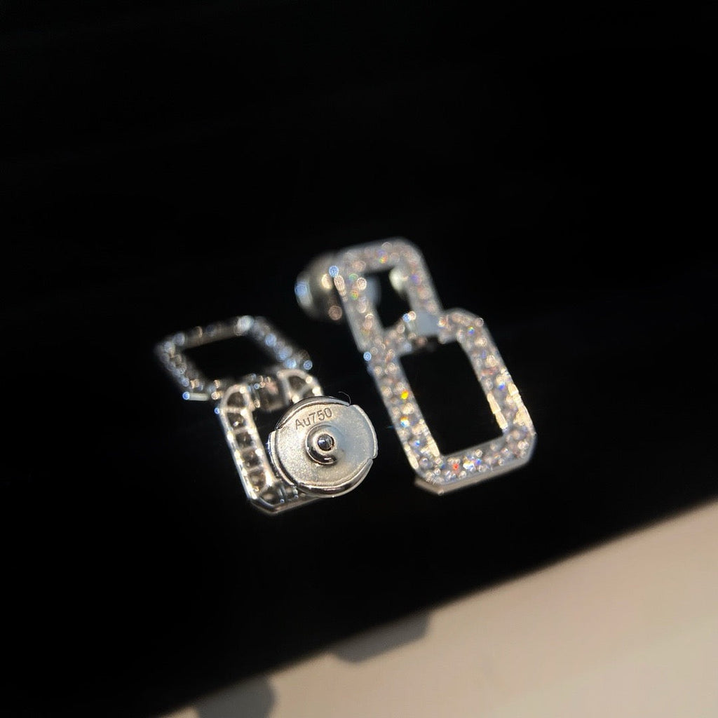 [Luxe]リンクス ミディアム イヤリング ダイヤモンド