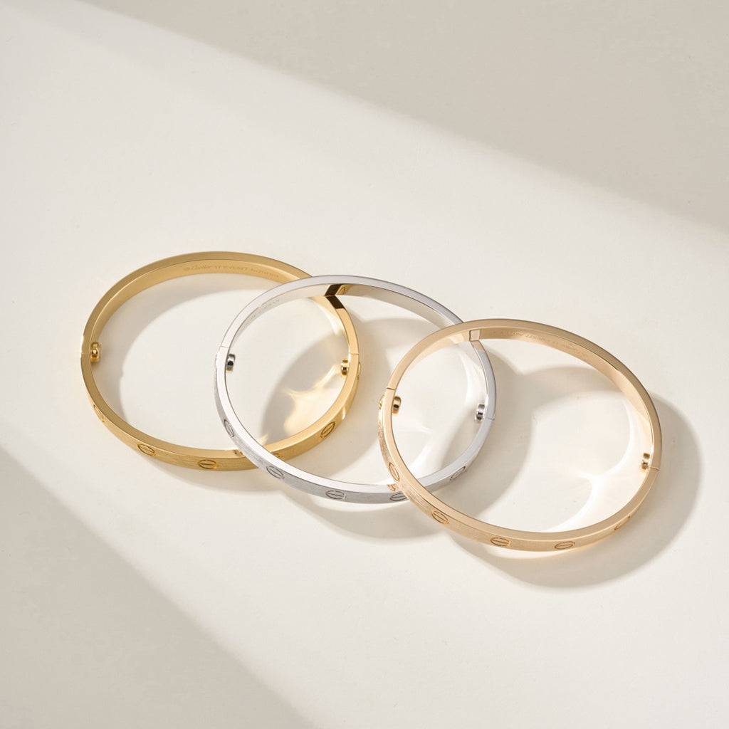 [Luxe Jewelry]LOVE BRACELET 6.1MM BRUSHED