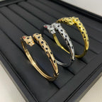 [Luxe Jewelry]PANTHERE DOUBLE HEADED OPEN BRACELET