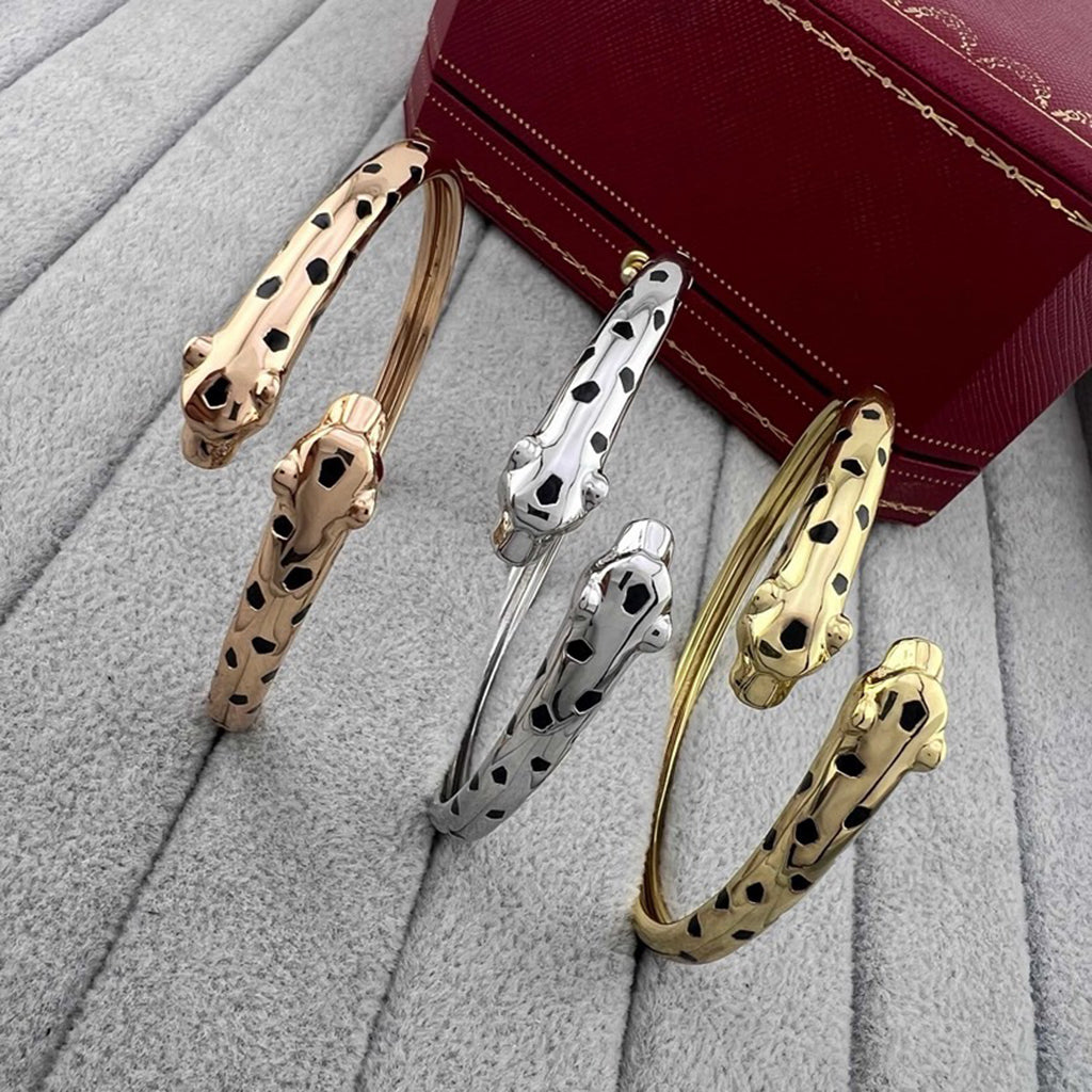 [Luxe Jewelry]PANTHERE DOUBLE HEADED OPEN BRACELET