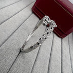 [Luxe Jewelry]PANTHERE DOUBLE HEADED HALF DIAMOND OPEN BRACELET