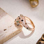 [Luxe Jewelry]PANTHERE DOUBLE HEADED FULL DIAMOND  RING