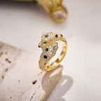 [Luxe Jewelry]PANTHERE DOUBLE HEADED FULL DIAMOND  RING