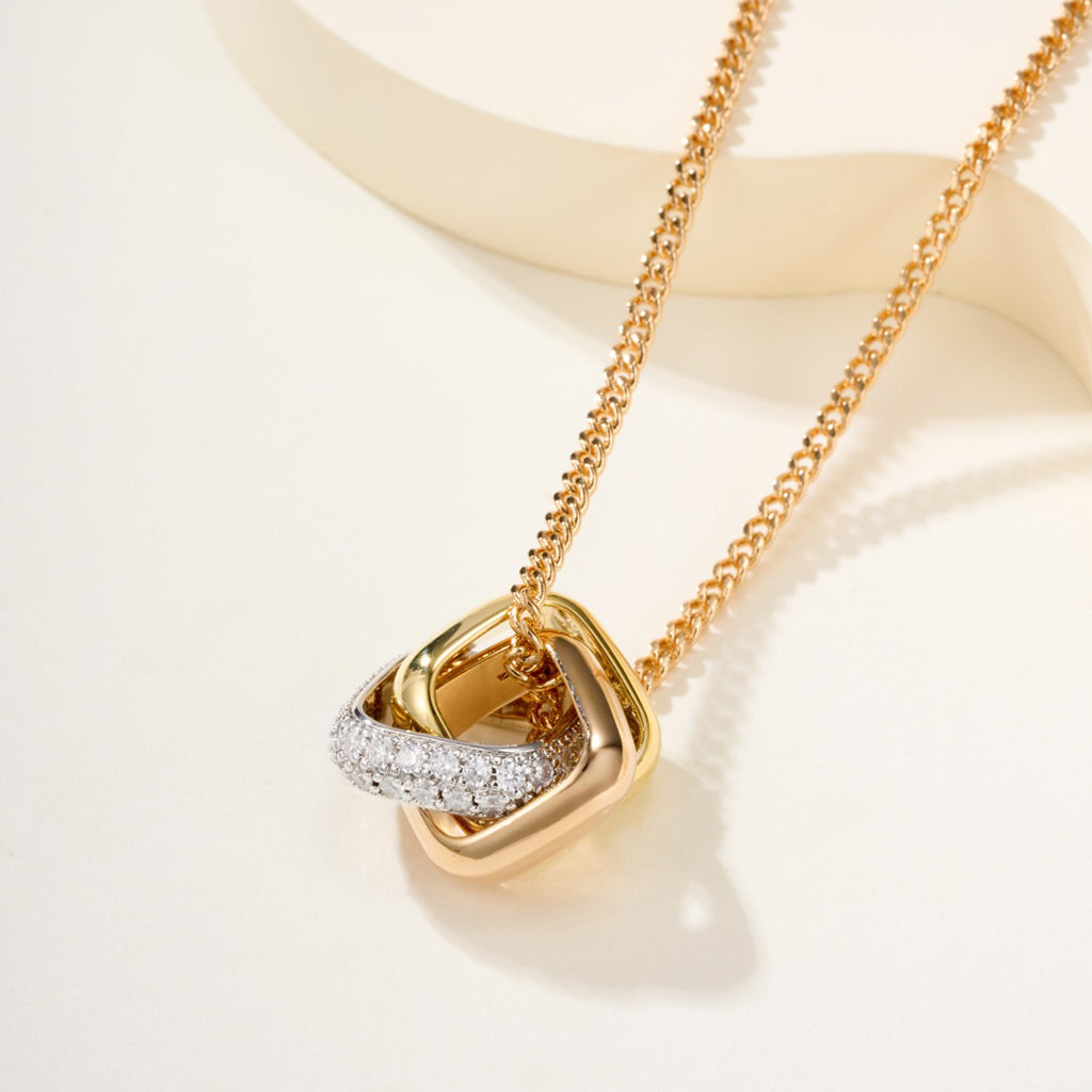 [Luxe Jewelry]TRINITY CUSHION NECKLACE COLLECTION