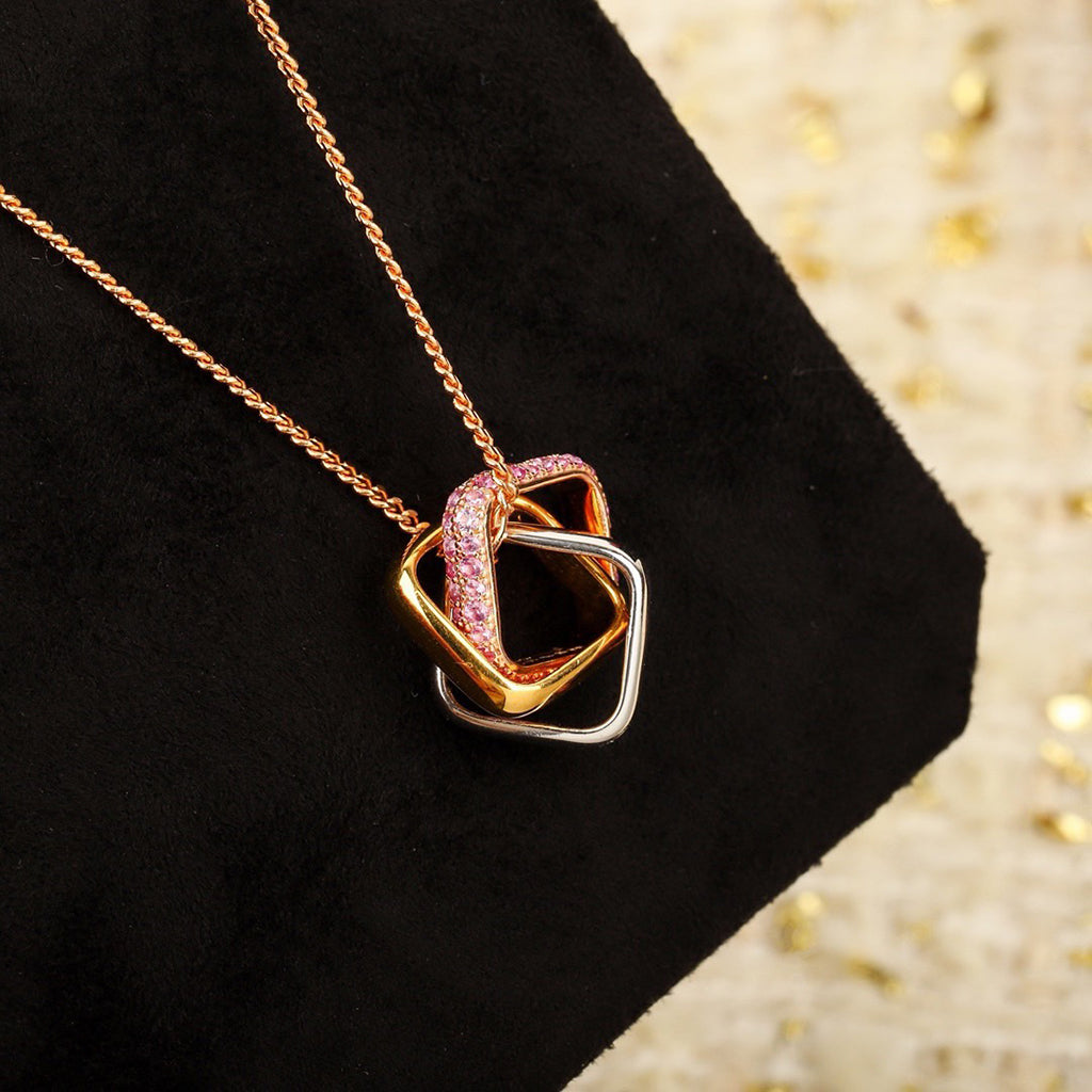 [Luxe Jewelry]TRINITY CUSHION NECKLACE COLLECTION