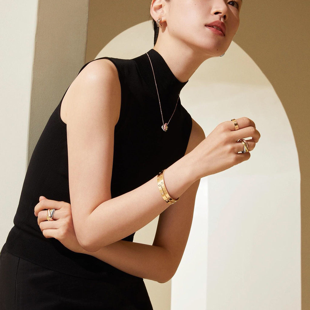 [Luxe Jewelry]TRINITY CUSHION NECKLACE COLLECTION