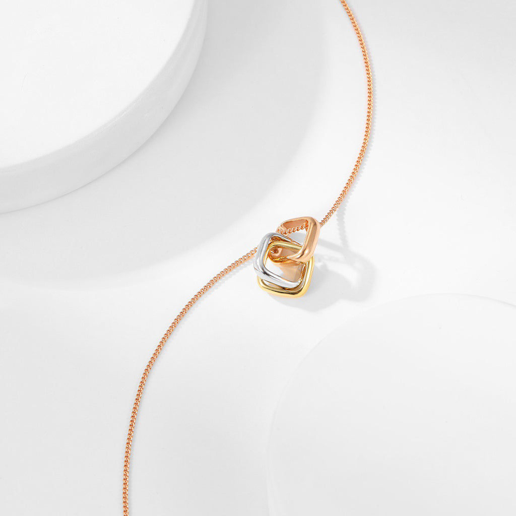 [Luxe Jewelry]TRINITY CUSHION NECKLACE COLLECTION