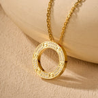 [Luxe Jewelry]LOVE NECKLACE 16MM  FULL DIAMOND