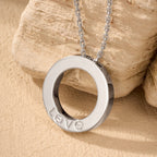 [Luxe Jewelry]LOVE NECKLACE 16MM  FULL DIAMOND