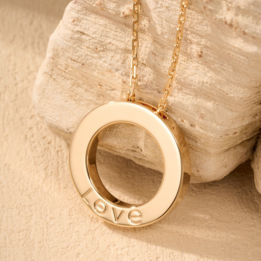[Luxe Jewelry]LOVE NECKLACE 16MM  FULL DIAMOND