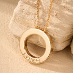 [Luxe Jewelry]LOVE NECKLACE 16MM  FULL DIAMOND