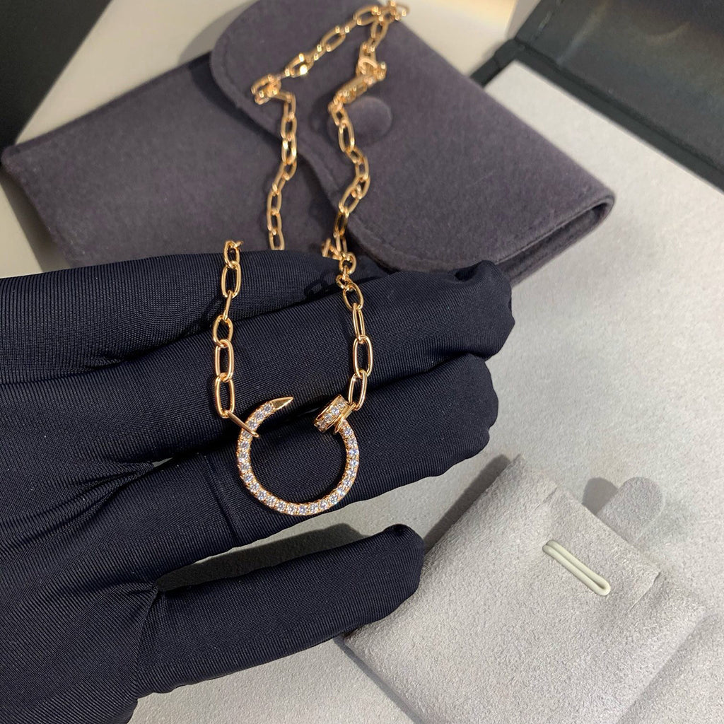 [Luxe Jewelry]JUSTE NECKLACE FULL DIAMONDS