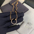 [Luxe Jewelry]JUSTE NECKLACE FULL DIAMONDS