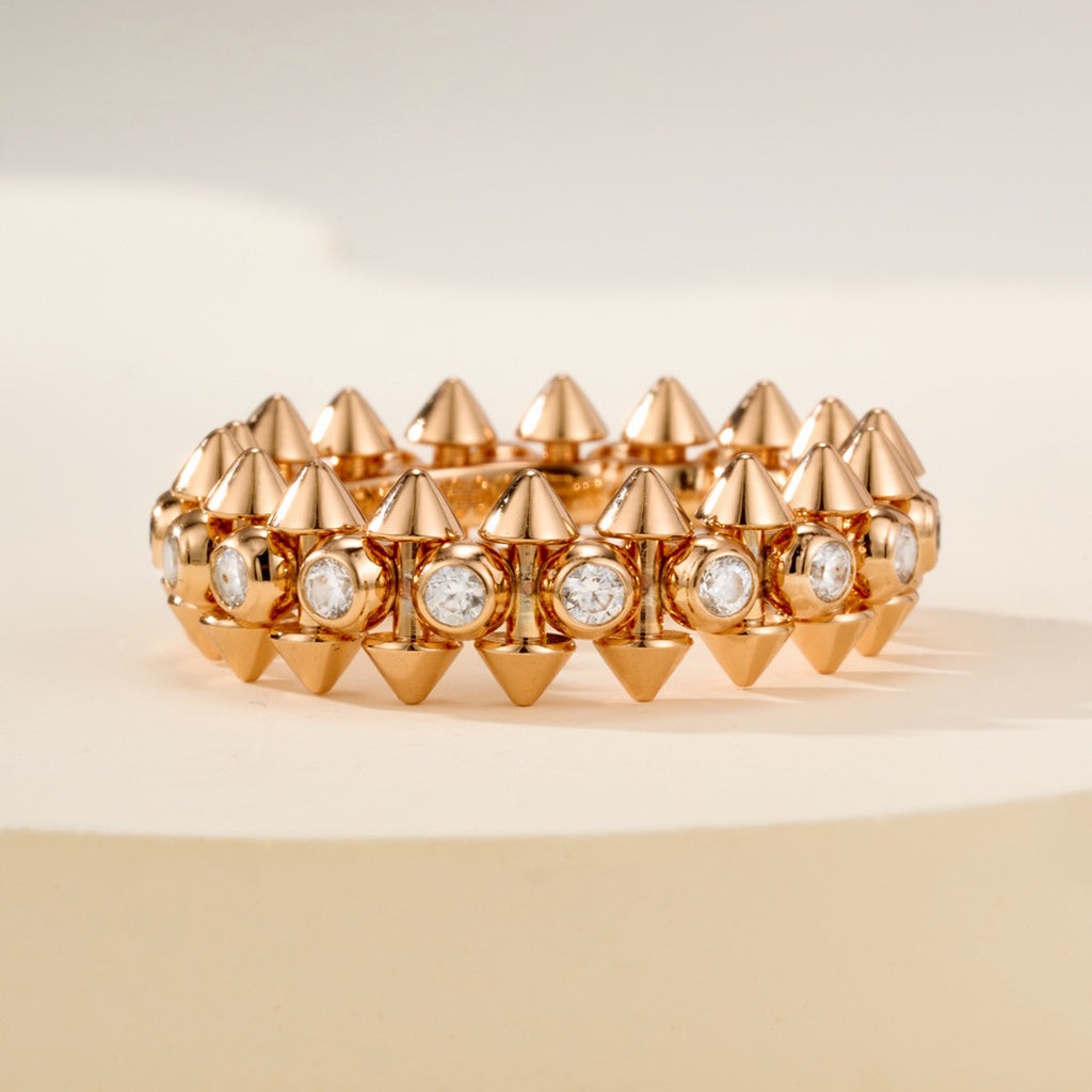 [Luxe Jewelry]CLASH 6.8MM DIAMOND MEDIUM RING