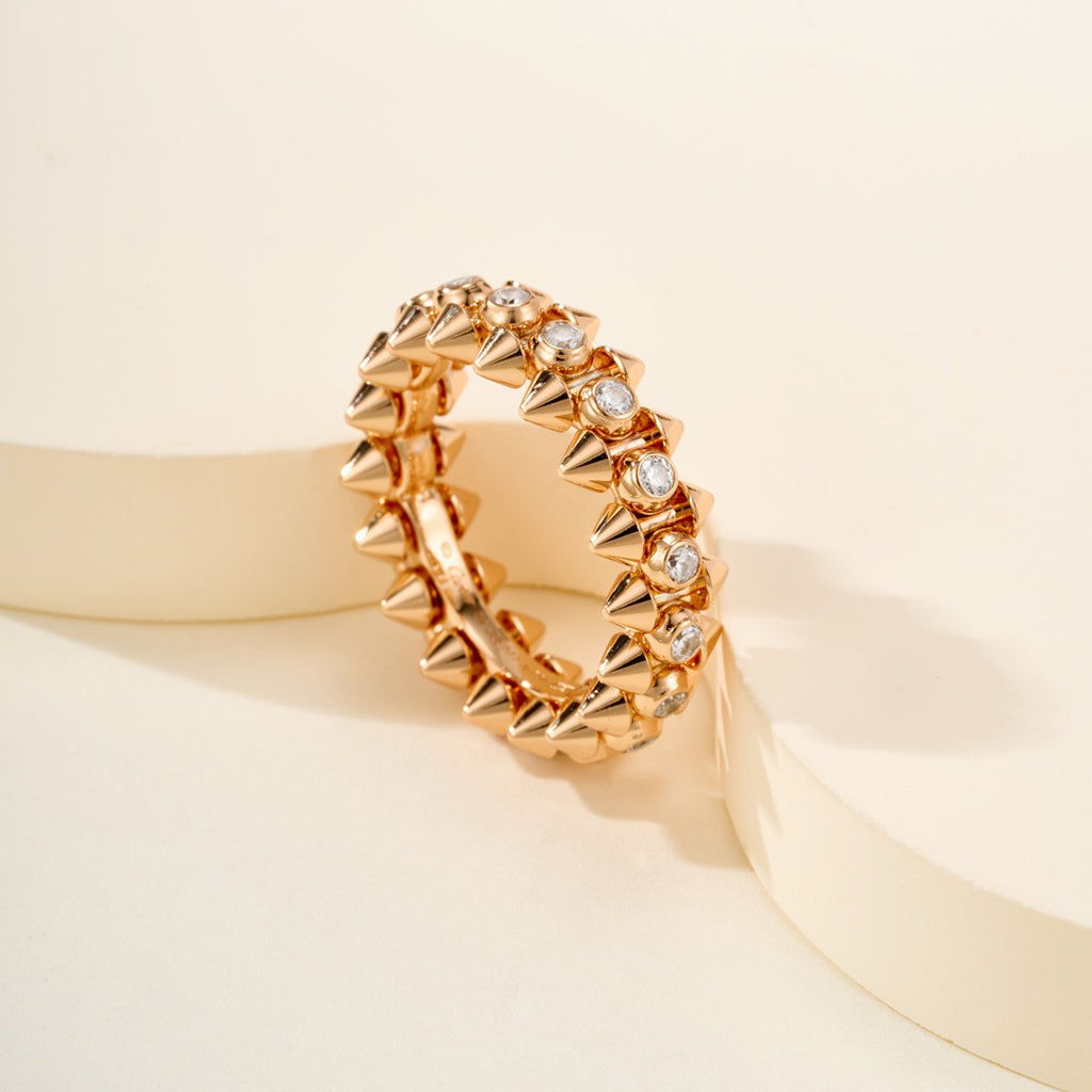 [Luxe Jewelry]CLASH 6.8MM DIAMOND MEDIUM RING
