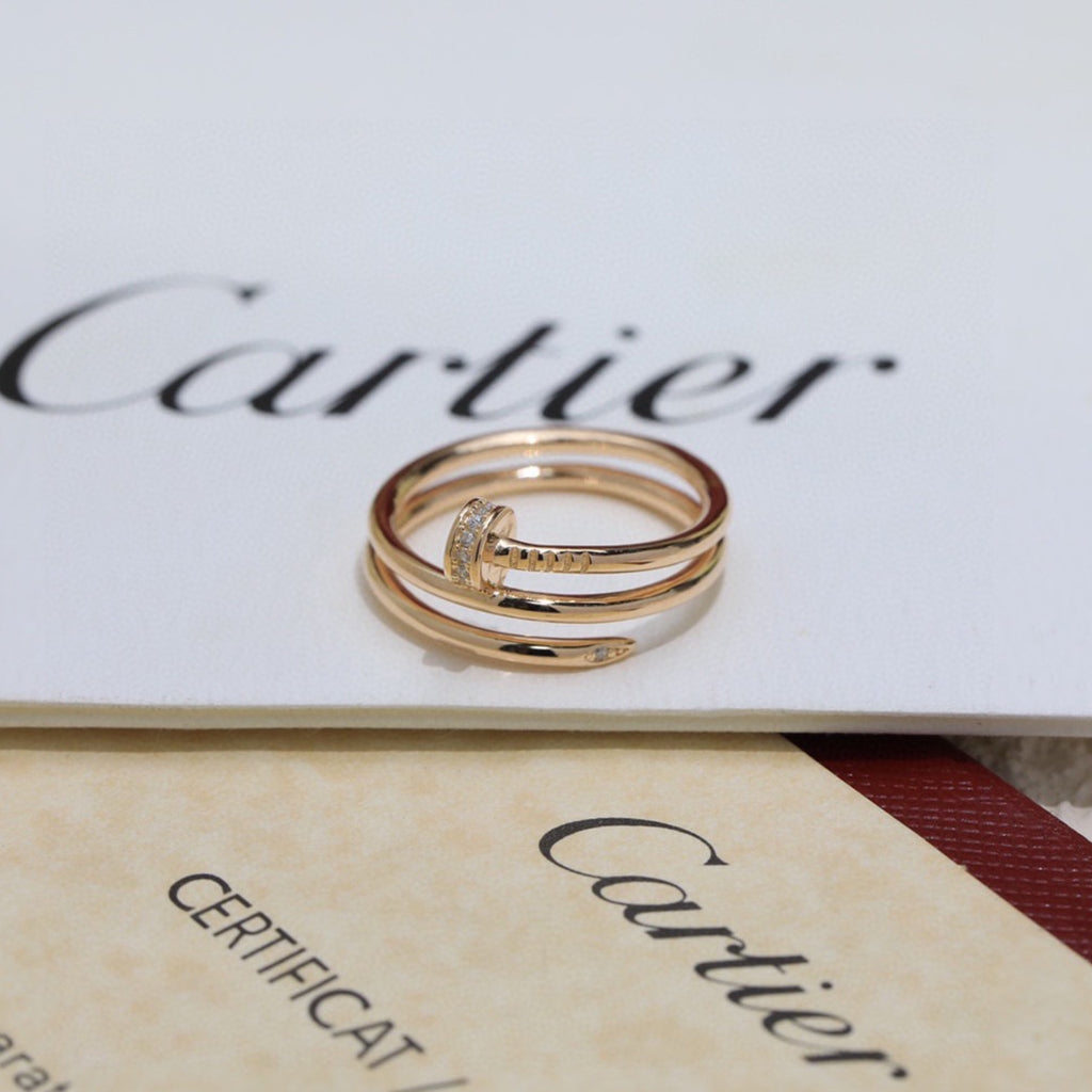 [Luxe Jewelry]JUSTE RING 4.8MM HALF DIAMOND