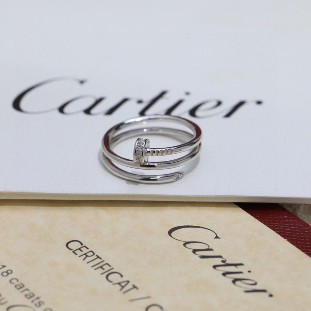 [Luxe Jewelry]JUSTE RING 4.8MM HALF DIAMOND
