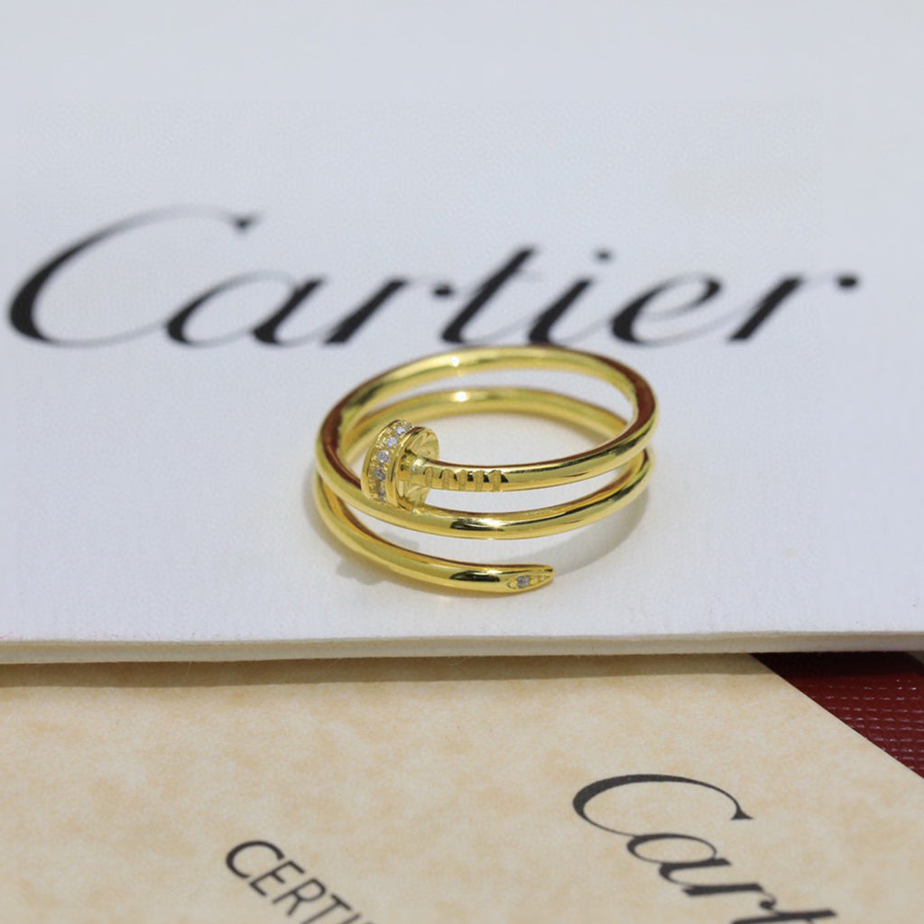[Luxe Jewelry]JUSTE RING 4.8MM HALF DIAMOND