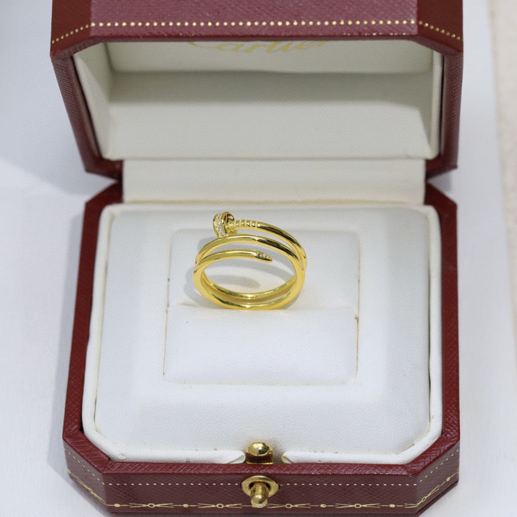 [Luxe Jewelry]JUSTE RING 4.8MM HALF DIAMOND