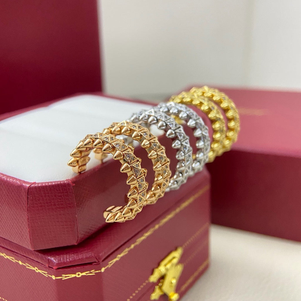 [Luxe Jewelry]CLASH 6.4MM FULL DIAMOND SMALL EARRINGS