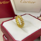 [Luxe Jewelry]CLASH 6.4MM SMALL FULL DIAMOND RING