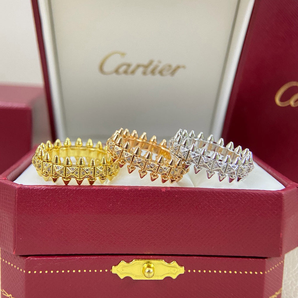 [Luxe Jewelry]CLASH 6.4MM SMALL FULL DIAMOND RING