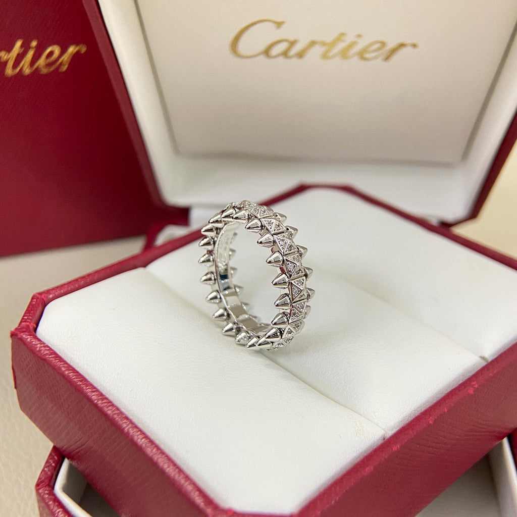 [Luxe Jewelry]CLASH 6.4MM SMALL FULL DIAMOND RING