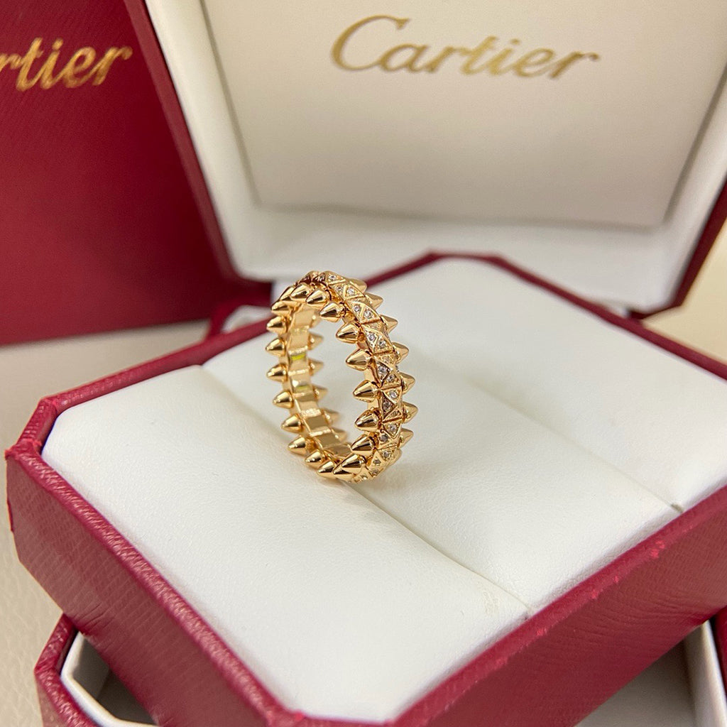 [Luxe Jewelry]CLASH 6.4MM SMALL FULL DIAMOND RING