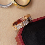 [Luxe Jewelry]LOVE RING 4.0MM DIAMOND PAVED