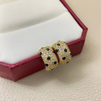 [Luxe Jewelry]PANTHERE MINI FULL DIAMOND EARRINGS