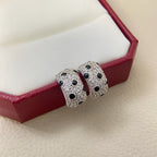 [Luxe Jewelry]PANTHERE MINI FULL DIAMOND EARRINGS