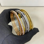 [Luxe Jewelry]ETINCELLE HALF-PAVED DIAMOND BRACELET