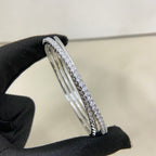 [Luxe Jewelry]ETINCELLE HALF-PAVED DIAMOND BRACELET
