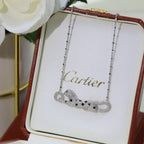 [Luxe Jewelry]PANTHERE PAVED DIAMOND NECKLACE