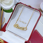 [Luxe Jewelry]PANTHERE PAVED DIAMOND NECKLACE
