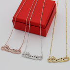 [Luxe Jewelry]PANTHERE PAVED DIAMOND NECKLACE
