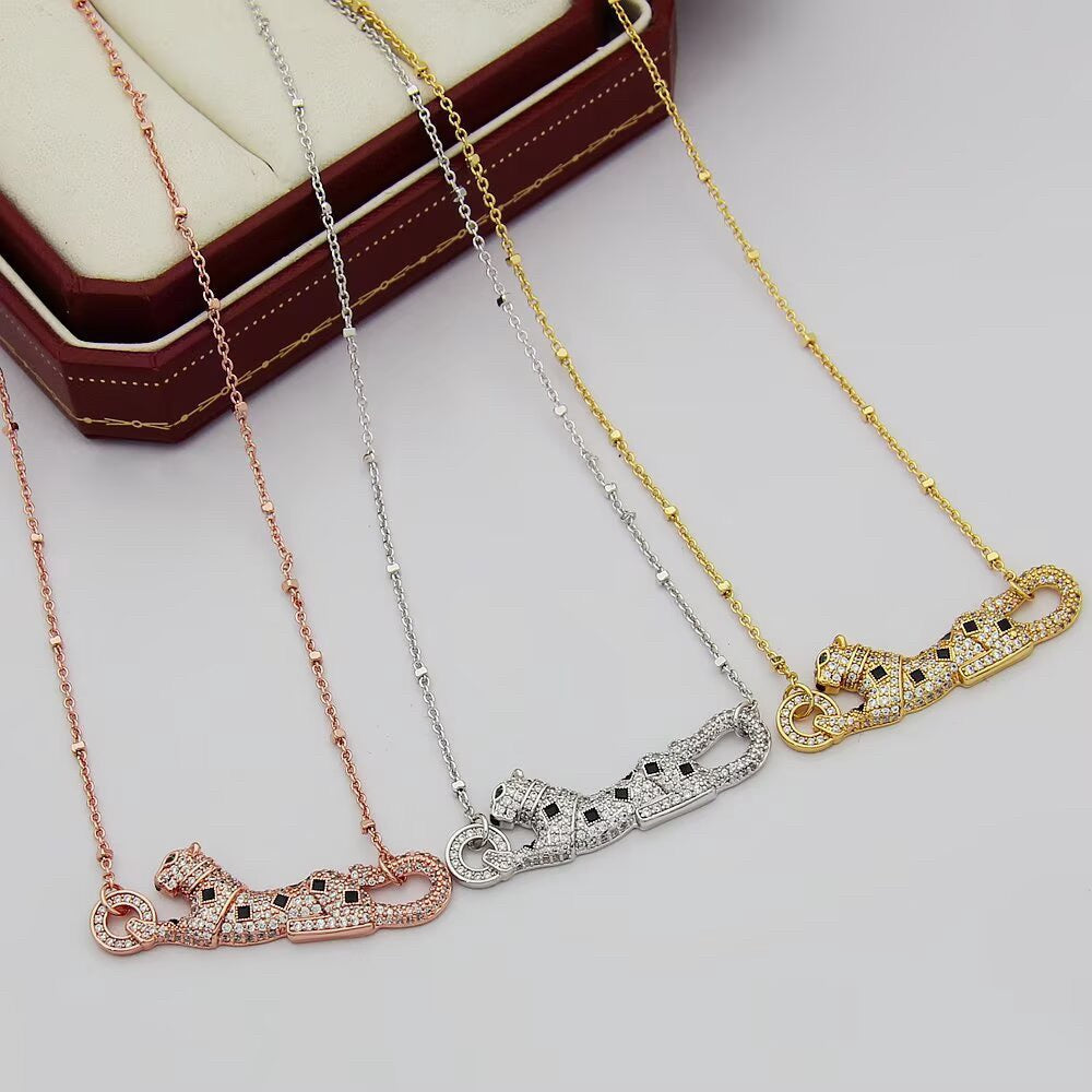 [Luxe Jewelry]PANTHERE PAVED DIAMOND NECKLACE