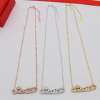 [Luxe Jewelry]PANTHERE PAVED DIAMOND NECKLACE