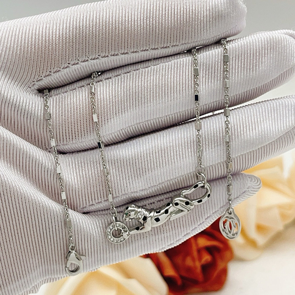 [Luxe Jewelry]PANTHERE FULL DIAMOND NECKLACE