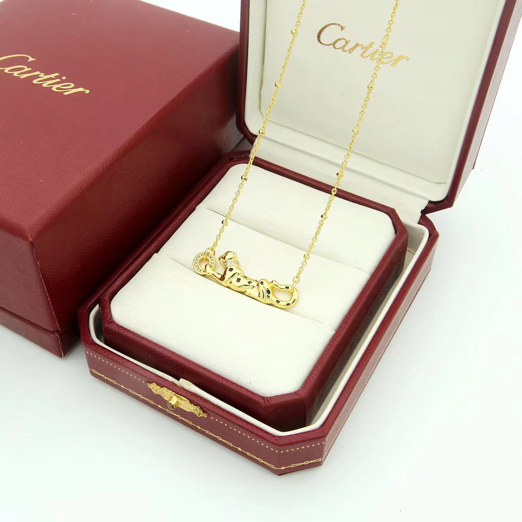 [Luxe Jewelry]PANTHERE FULL DIAMOND NECKLACE