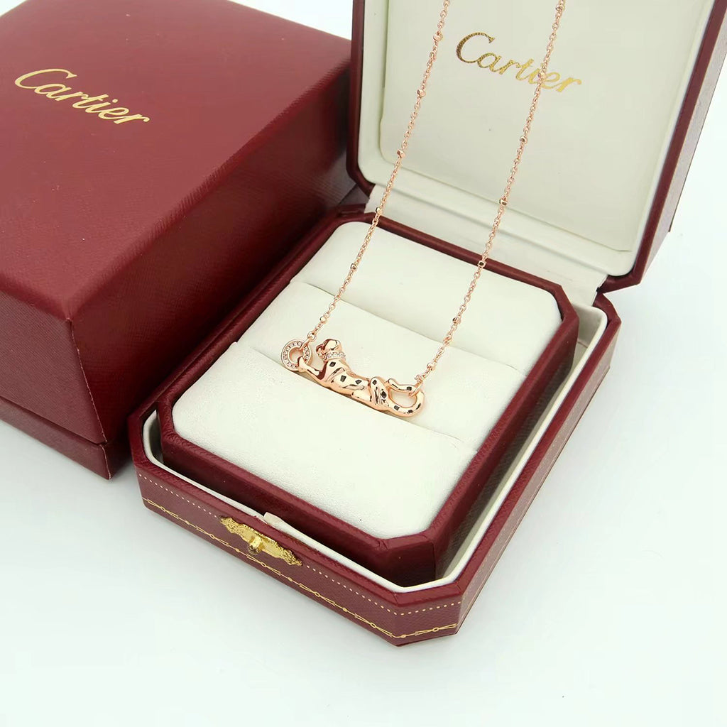 [Luxe Jewelry]PANTHERE FULL DIAMOND NECKLACE