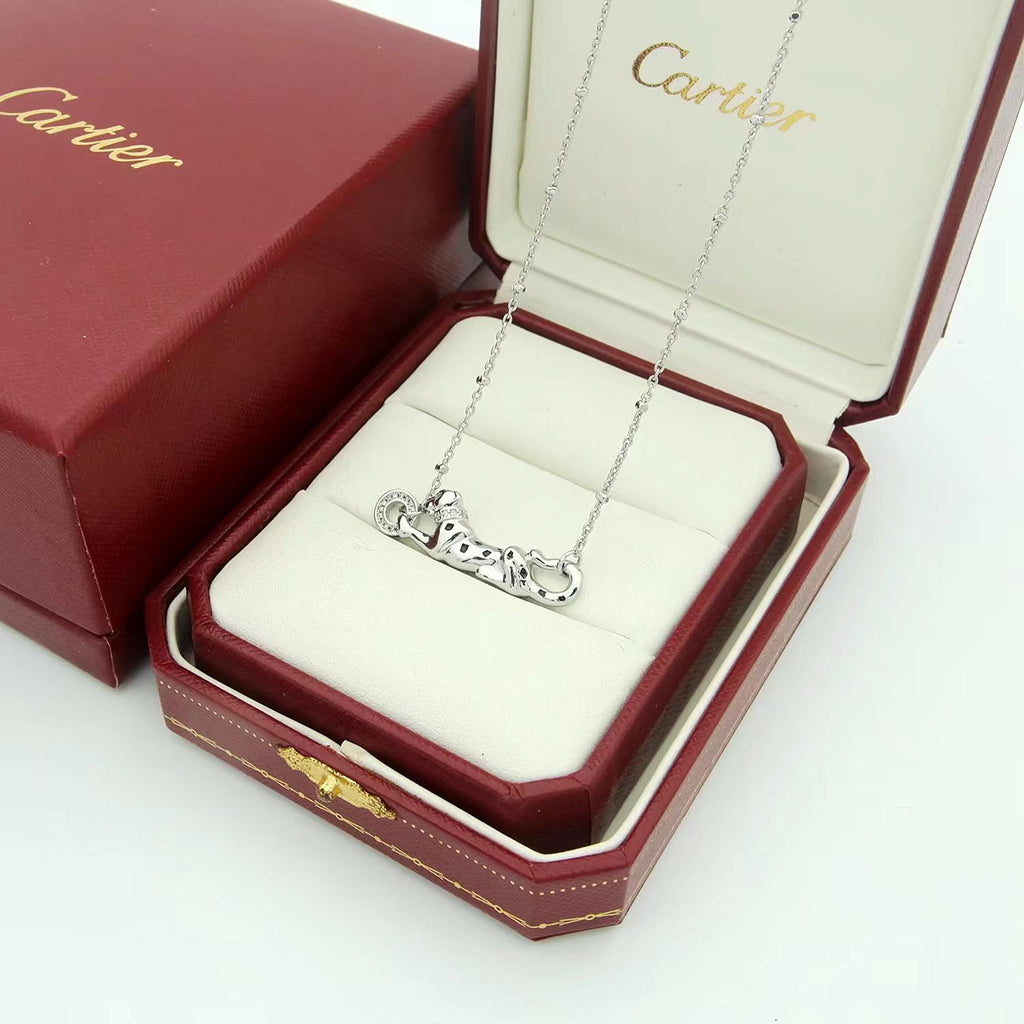 [Luxe Jewelry]PANTHERE FULL DIAMOND NECKLACE