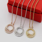 [Luxe Jewelry]ETINCELLE  FULL DIAMOND NECKLACE