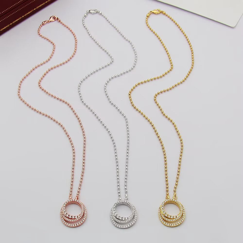 [Luxe Jewelry]ETINCELLE  FULL DIAMOND NECKLACE