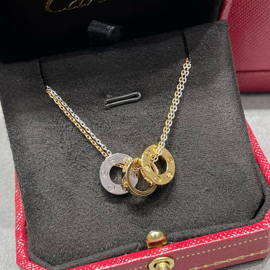 [Luxe Jewelry]LOVE 6 DIAMOND PENDANT NECKLACE