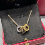 [Luxe Jewelry]LOVE 6 DIAMOND PENDANT NECKLACE