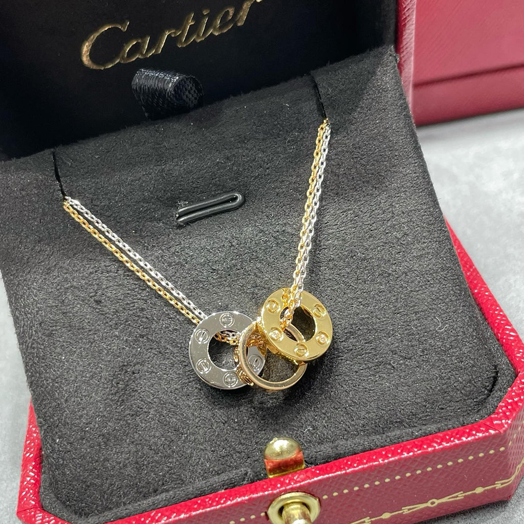 [Luxe Jewelry]LOVE 6 DIAMOND PENDANT NECKLACE