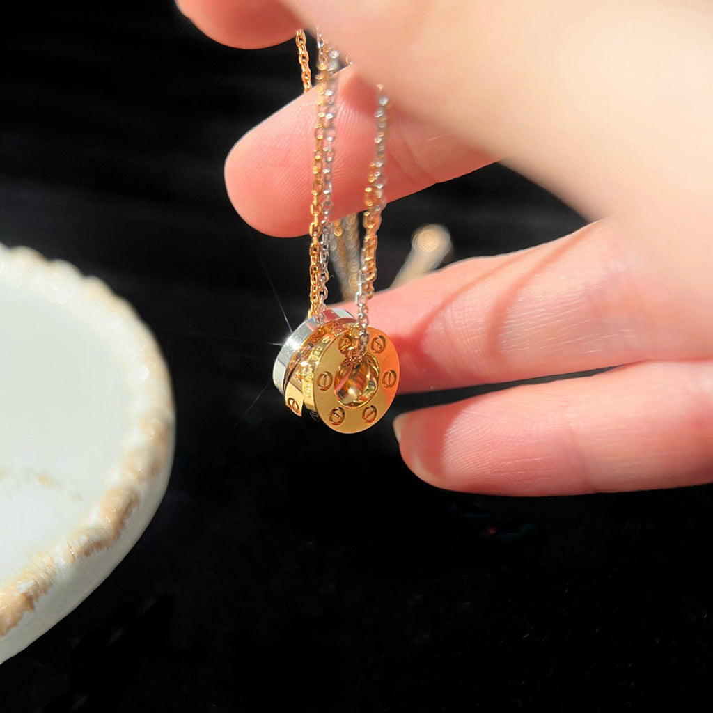 [Luxe Jewelry]LOVE 6 DIAMOND PENDANT NECKLACE